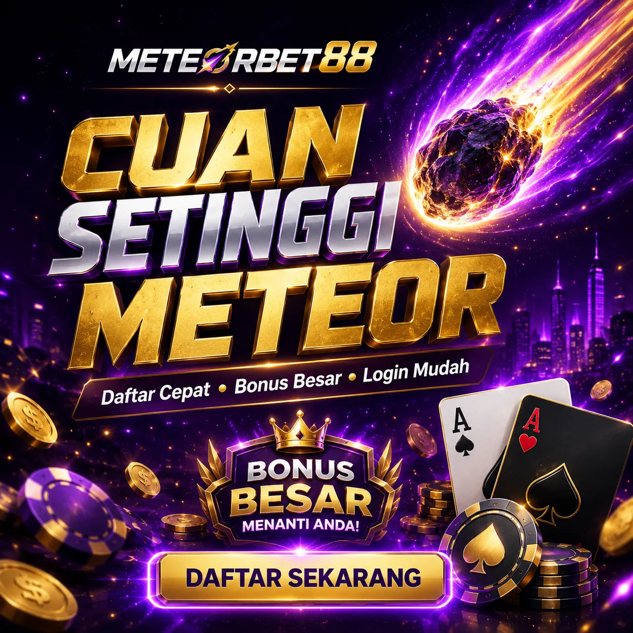 Banner METEORBET88 cuan setinggi meteor